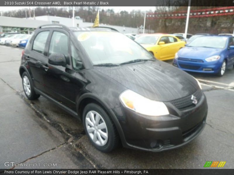 Black Pearl Metallic / Black 2010 Suzuki SX4 Crossover AWD