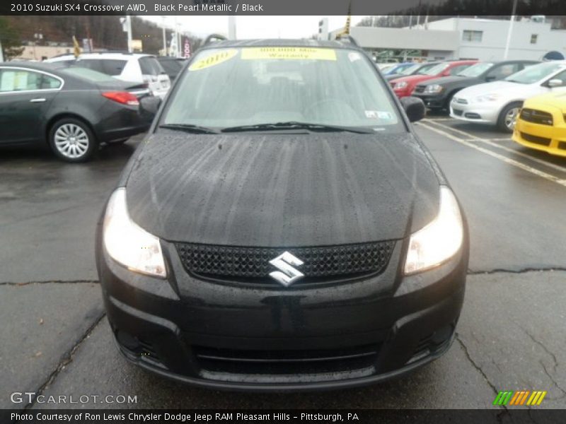 Black Pearl Metallic / Black 2010 Suzuki SX4 Crossover AWD