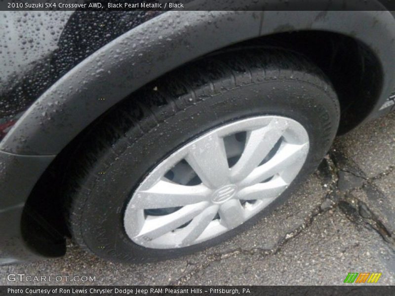 Black Pearl Metallic / Black 2010 Suzuki SX4 Crossover AWD