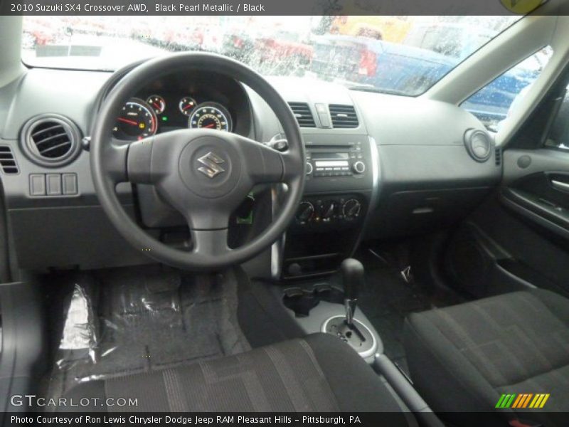 Black Pearl Metallic / Black 2010 Suzuki SX4 Crossover AWD
