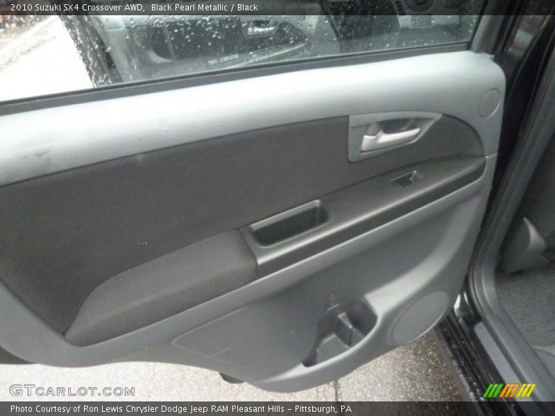 Black Pearl Metallic / Black 2010 Suzuki SX4 Crossover AWD