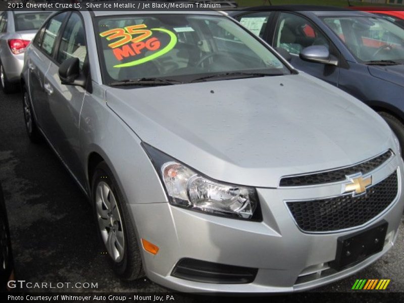 Silver Ice Metallic / Jet Black/Medium Titanium 2013 Chevrolet Cruze LS