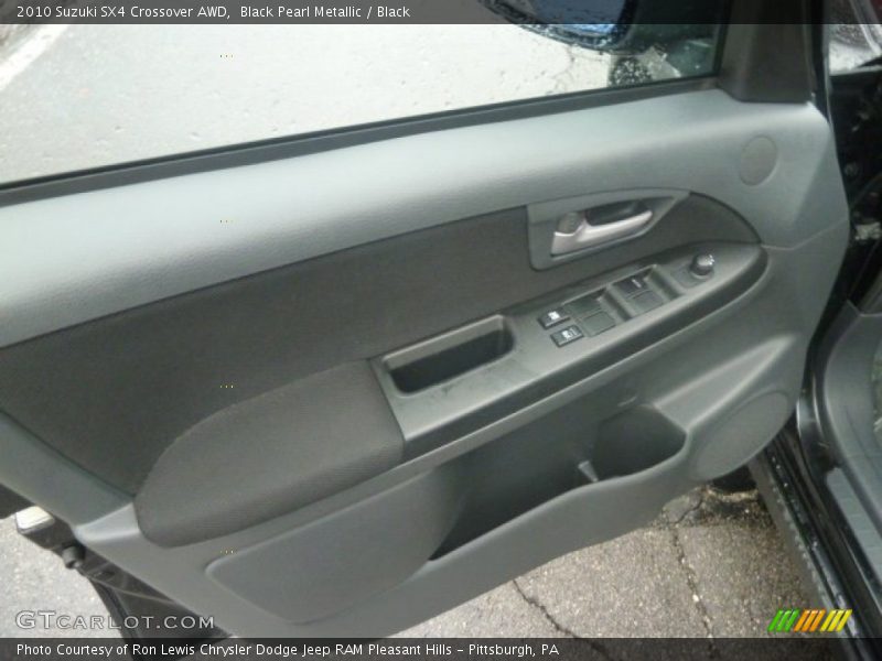 Black Pearl Metallic / Black 2010 Suzuki SX4 Crossover AWD