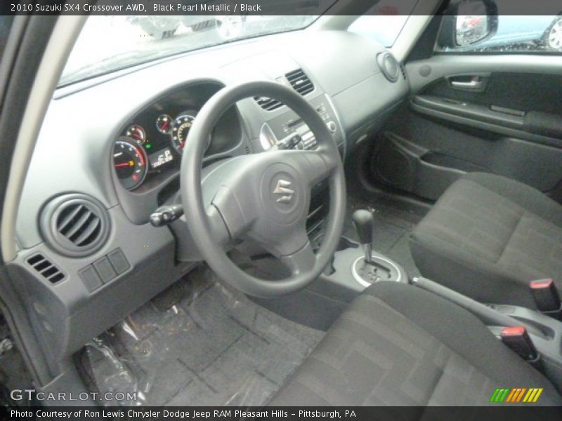 Black Pearl Metallic / Black 2010 Suzuki SX4 Crossover AWD