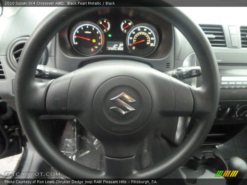 Black Pearl Metallic / Black 2010 Suzuki SX4 Crossover AWD