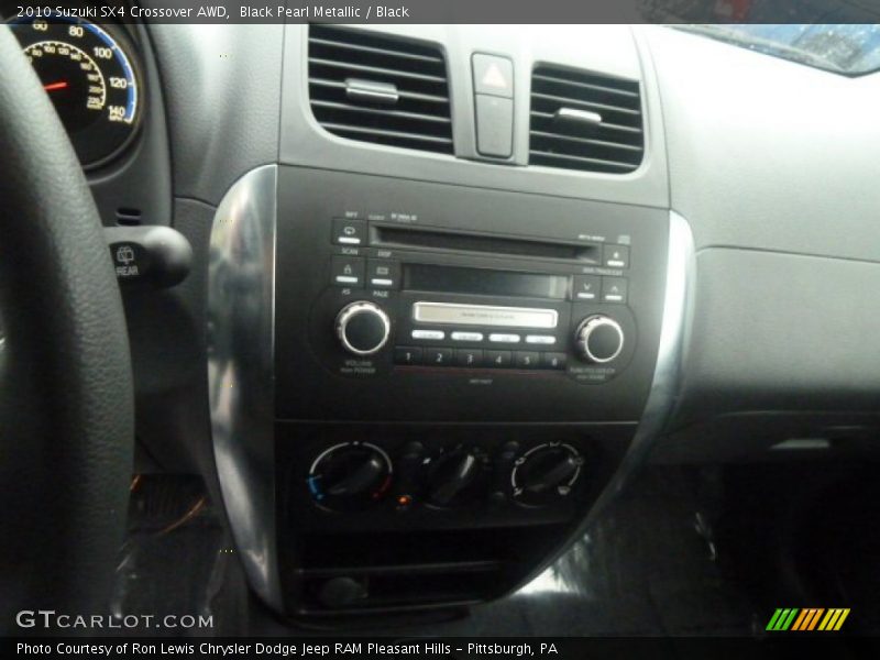 Black Pearl Metallic / Black 2010 Suzuki SX4 Crossover AWD