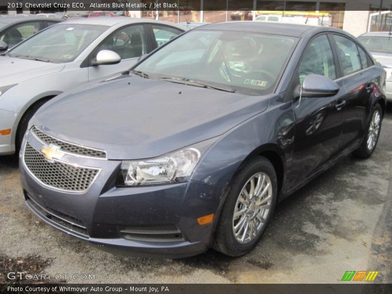 Atlantis Blue Metallic / Jet Black 2013 Chevrolet Cruze ECO