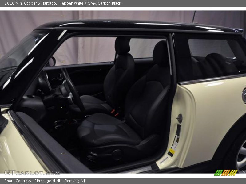 Pepper White / Grey/Carbon Black 2010 Mini Cooper S Hardtop