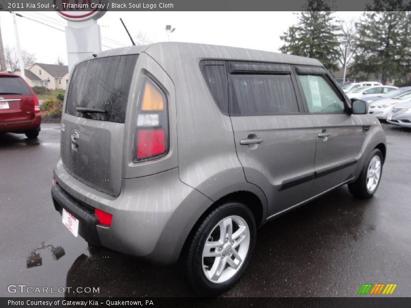 Titanium Gray / Black Soul Logo Cloth 2011 Kia Soul +