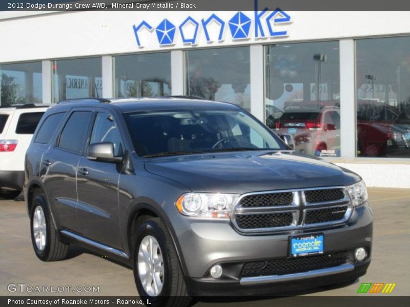Mineral Gray Metallic / Black 2012 Dodge Durango Crew AWD