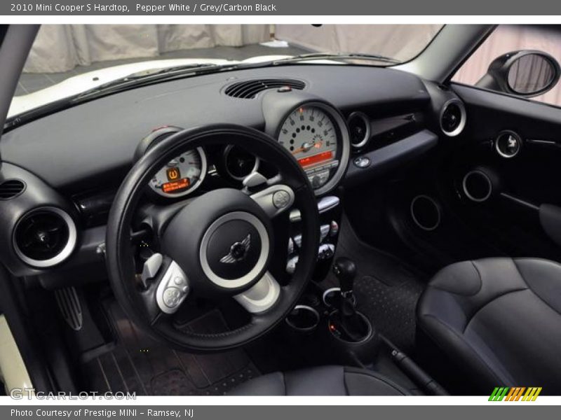 Pepper White / Grey/Carbon Black 2010 Mini Cooper S Hardtop