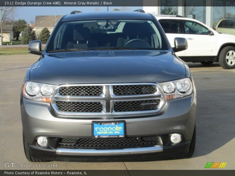 Mineral Gray Metallic / Black 2012 Dodge Durango Crew AWD