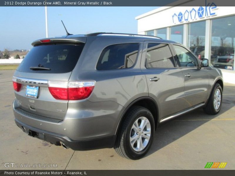 Mineral Gray Metallic / Black 2012 Dodge Durango Crew AWD