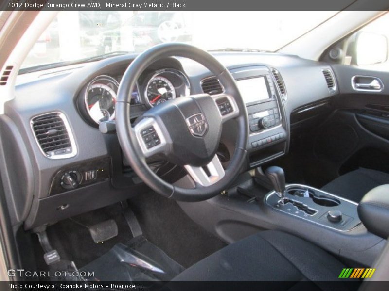 Mineral Gray Metallic / Black 2012 Dodge Durango Crew AWD