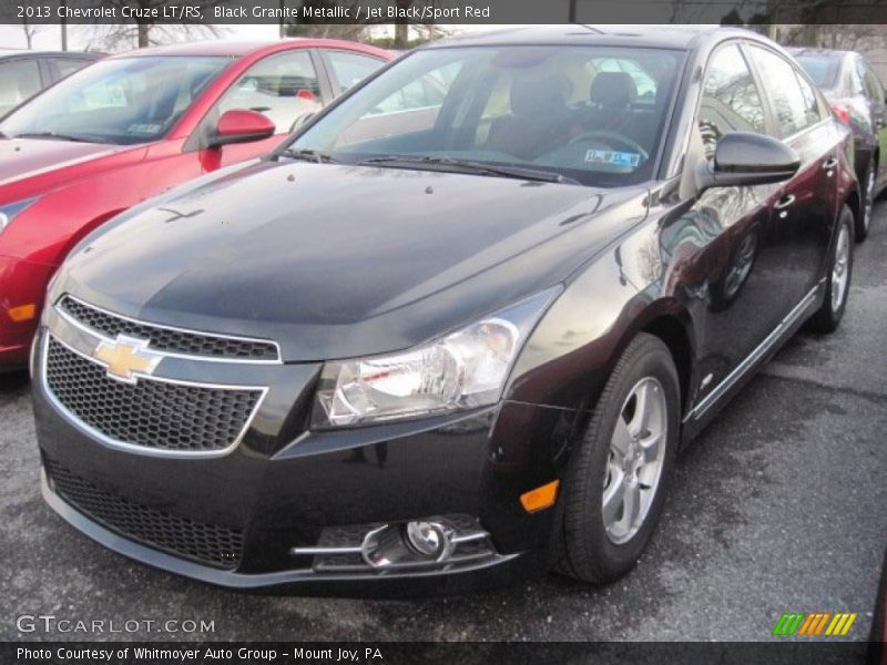 Black Granite Metallic / Jet Black/Sport Red 2013 Chevrolet Cruze LT/RS