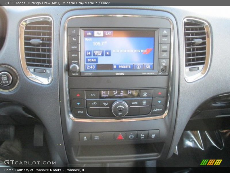 Mineral Gray Metallic / Black 2012 Dodge Durango Crew AWD