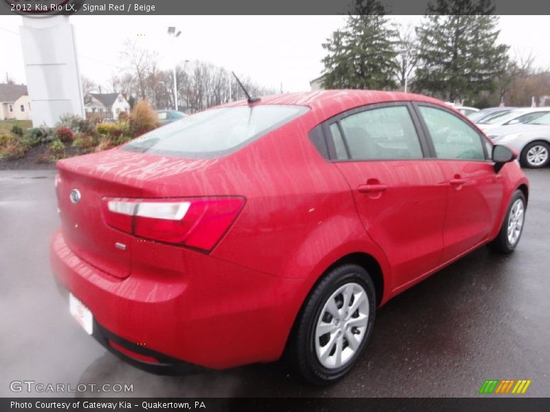 Signal Red / Beige 2012 Kia Rio LX