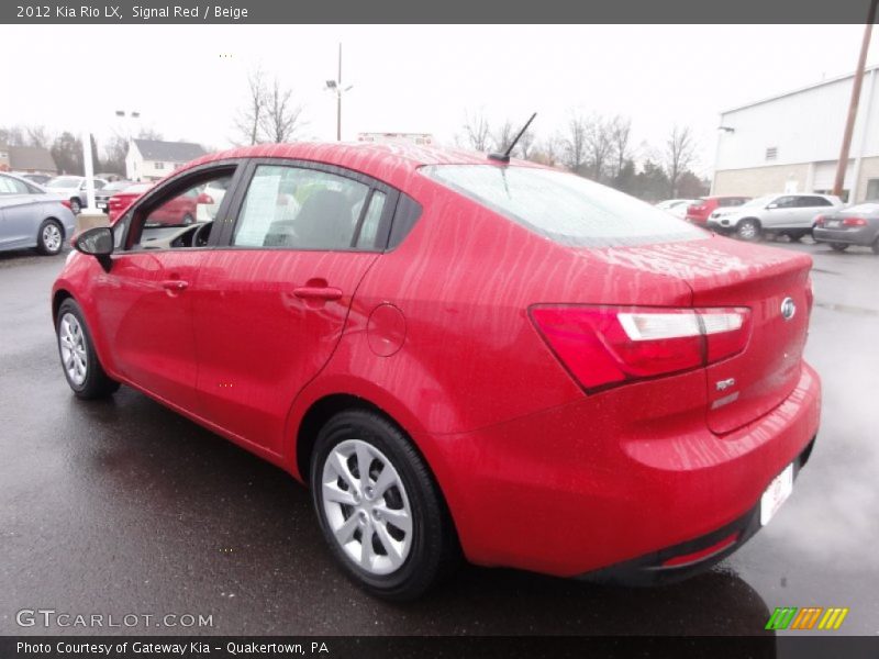 Signal Red / Beige 2012 Kia Rio LX