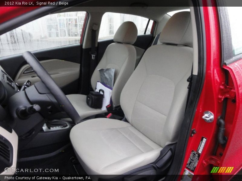 Signal Red / Beige 2012 Kia Rio LX