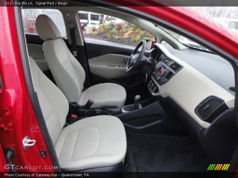 Signal Red / Beige 2012 Kia Rio LX