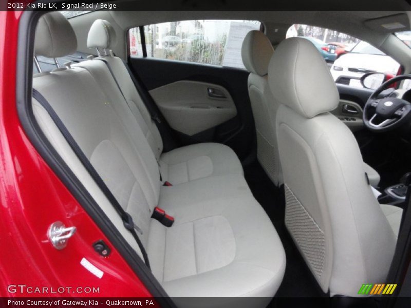 Signal Red / Beige 2012 Kia Rio LX