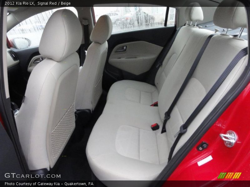 Signal Red / Beige 2012 Kia Rio LX