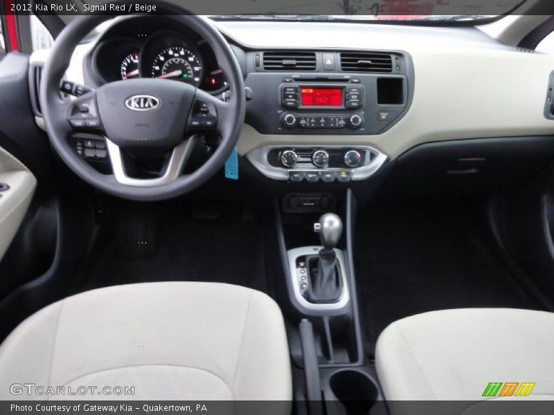 Signal Red / Beige 2012 Kia Rio LX