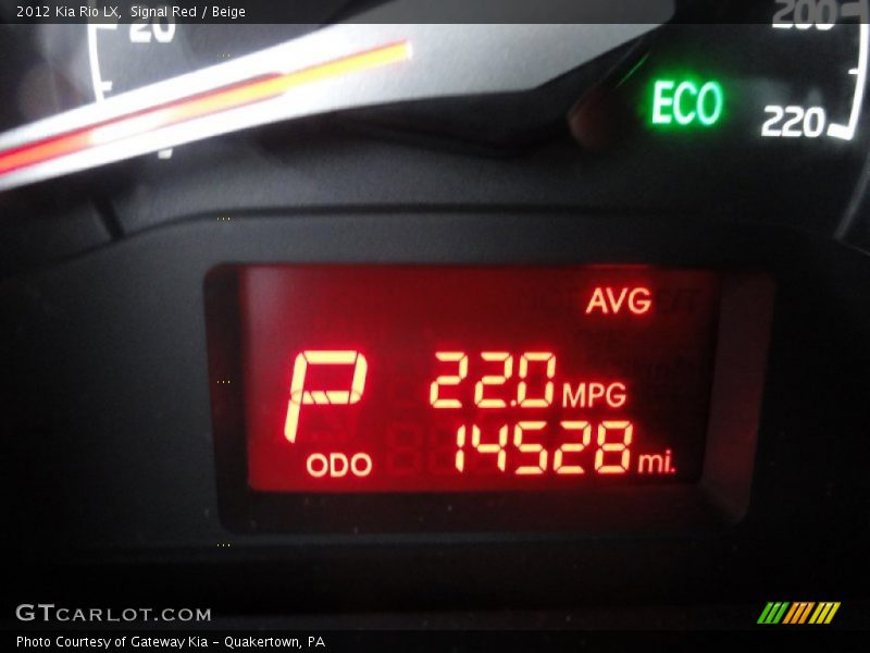 Signal Red / Beige 2012 Kia Rio LX