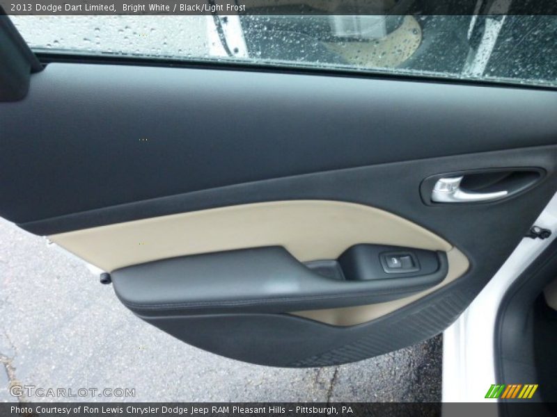 Bright White / Black/Light Frost 2013 Dodge Dart Limited