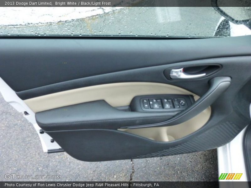 Bright White / Black/Light Frost 2013 Dodge Dart Limited