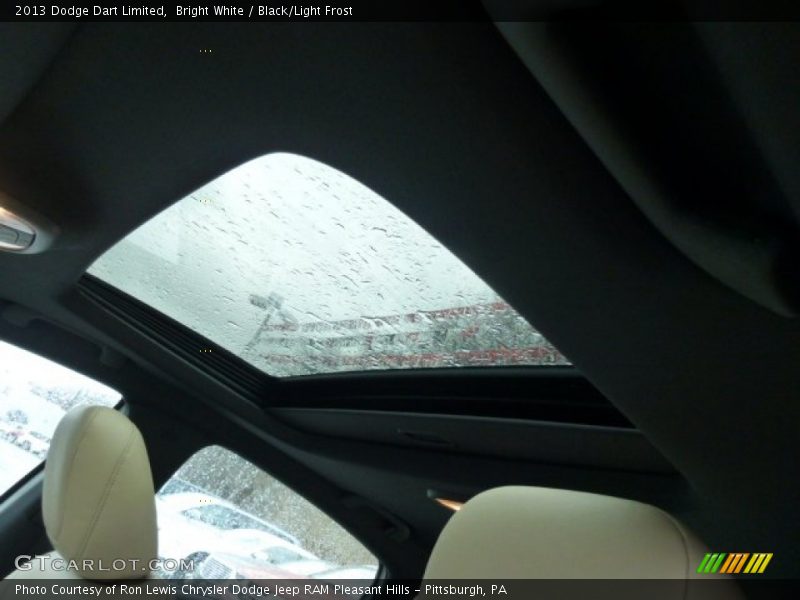 Bright White / Black/Light Frost 2013 Dodge Dart Limited