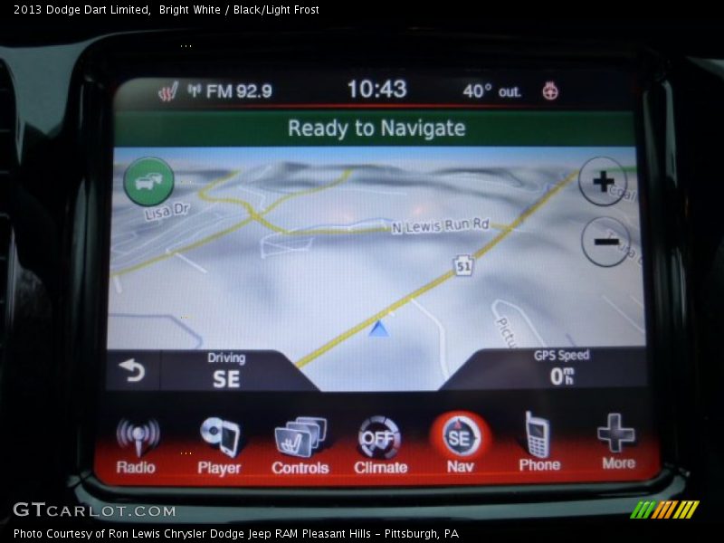 Bright White / Black/Light Frost 2013 Dodge Dart Limited