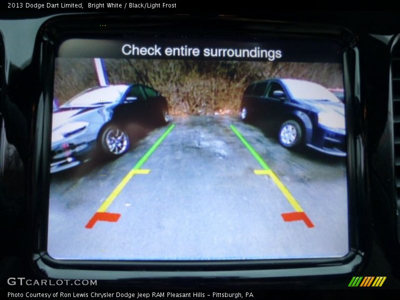 Bright White / Black/Light Frost 2013 Dodge Dart Limited