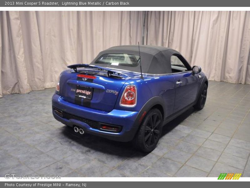 Lightning Blue Metallic / Carbon Black 2013 Mini Cooper S Roadster