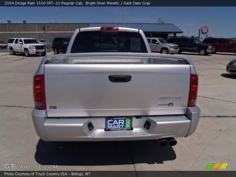 Bright Silver Metallic / Dark Slate Gray 2004 Dodge Ram 1500 SRT-10 Regular Cab