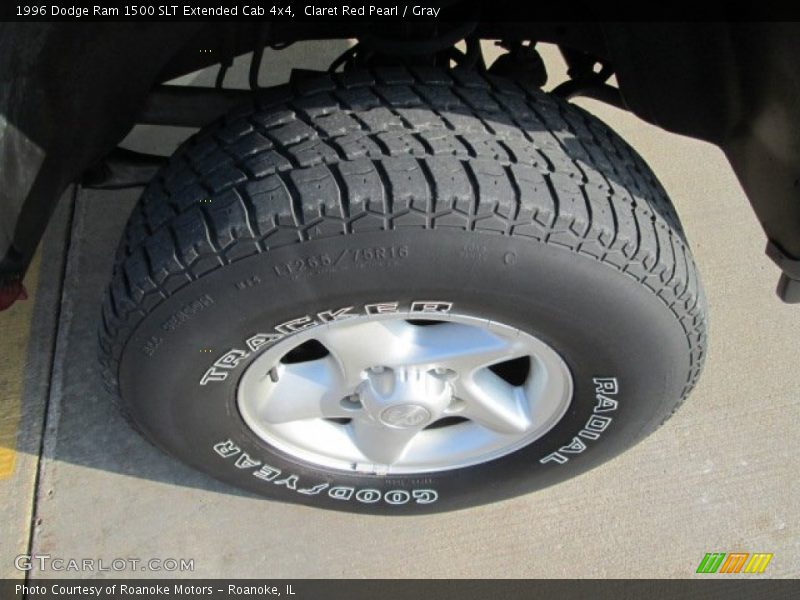 Claret Red Pearl / Gray 1996 Dodge Ram 1500 SLT Extended Cab 4x4