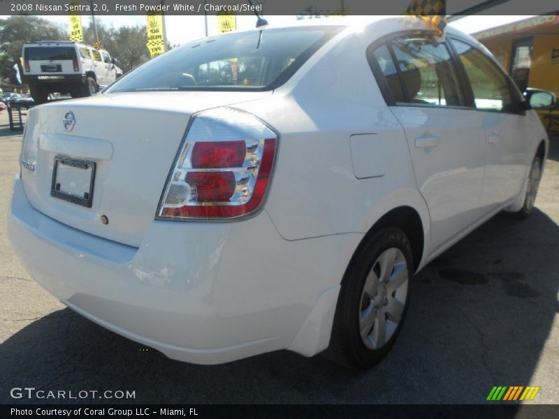 Fresh Powder White / Charcoal/Steel 2008 Nissan Sentra 2.0