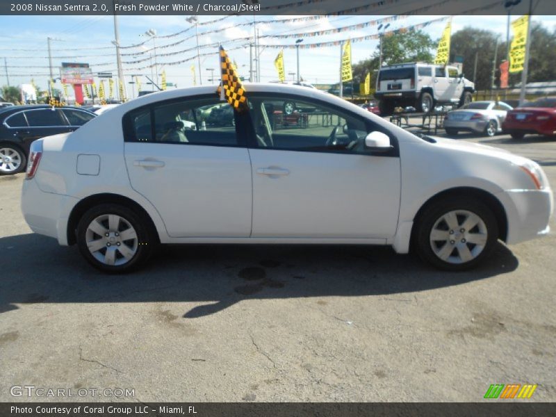 Fresh Powder White / Charcoal/Steel 2008 Nissan Sentra 2.0
