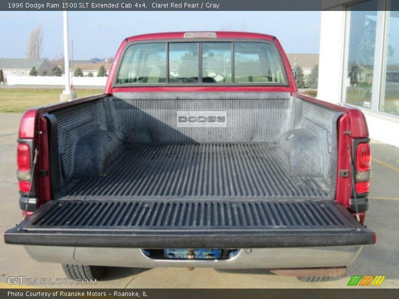 Claret Red Pearl / Gray 1996 Dodge Ram 1500 SLT Extended Cab 4x4