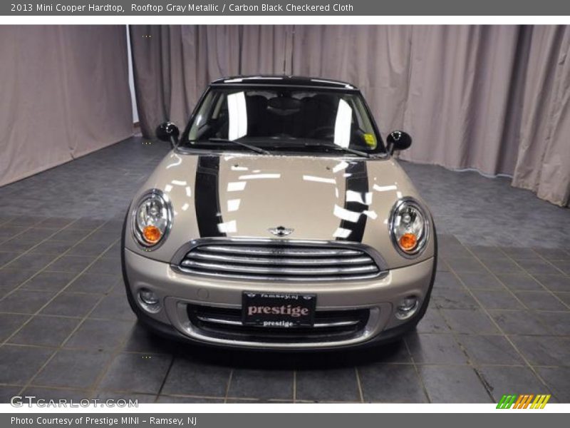 Rooftop Gray Metallic / Carbon Black Checkered Cloth 2013 Mini Cooper Hardtop