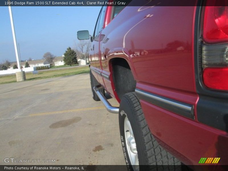 Claret Red Pearl / Gray 1996 Dodge Ram 1500 SLT Extended Cab 4x4