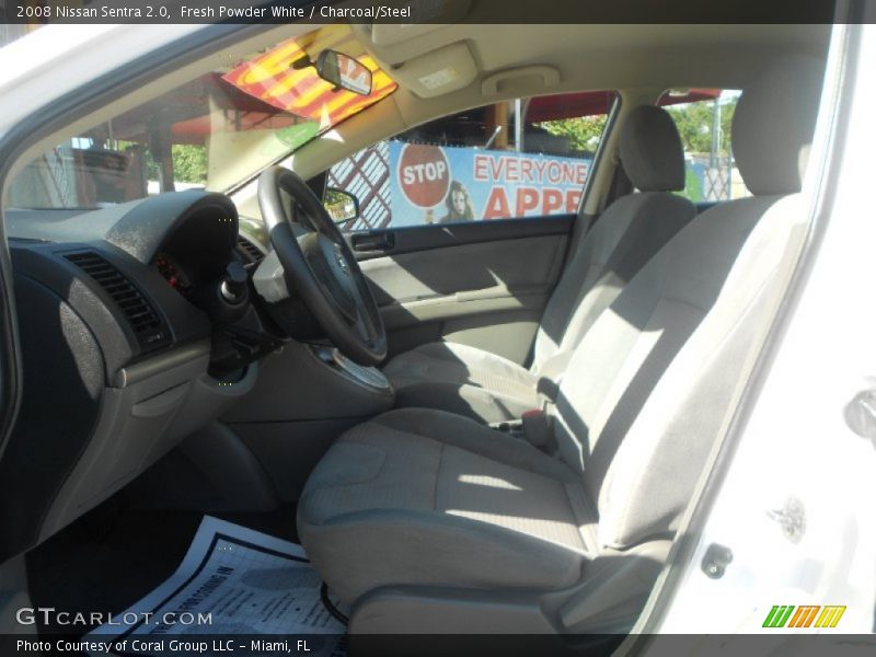 Fresh Powder White / Charcoal/Steel 2008 Nissan Sentra 2.0