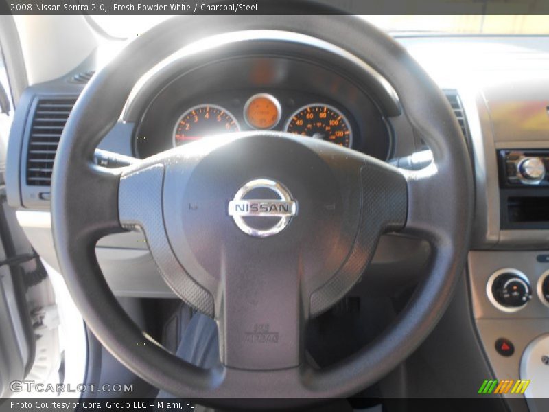 Fresh Powder White / Charcoal/Steel 2008 Nissan Sentra 2.0