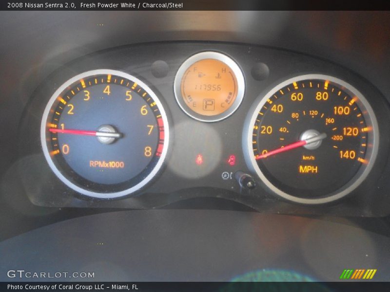 Fresh Powder White / Charcoal/Steel 2008 Nissan Sentra 2.0