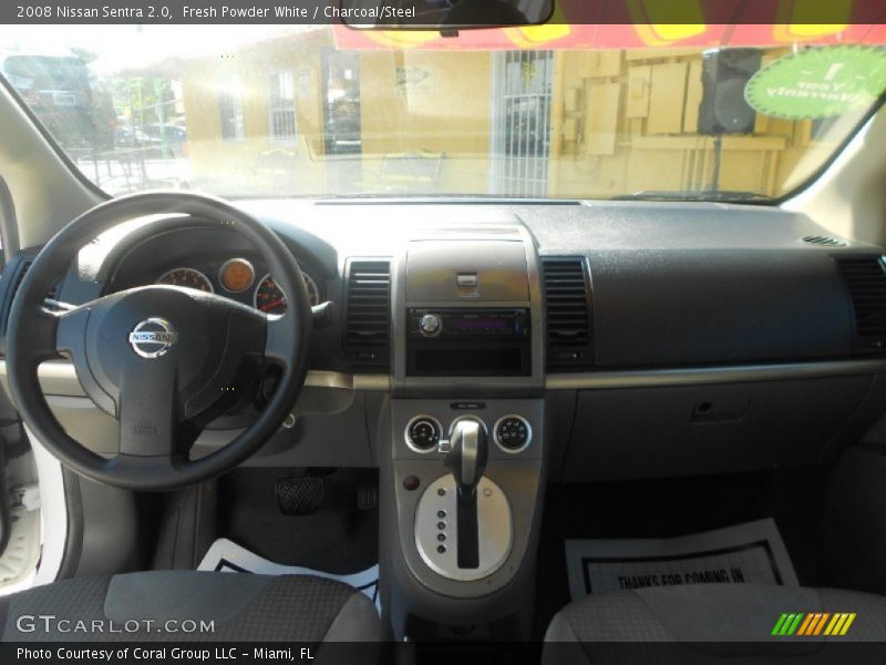 Fresh Powder White / Charcoal/Steel 2008 Nissan Sentra 2.0