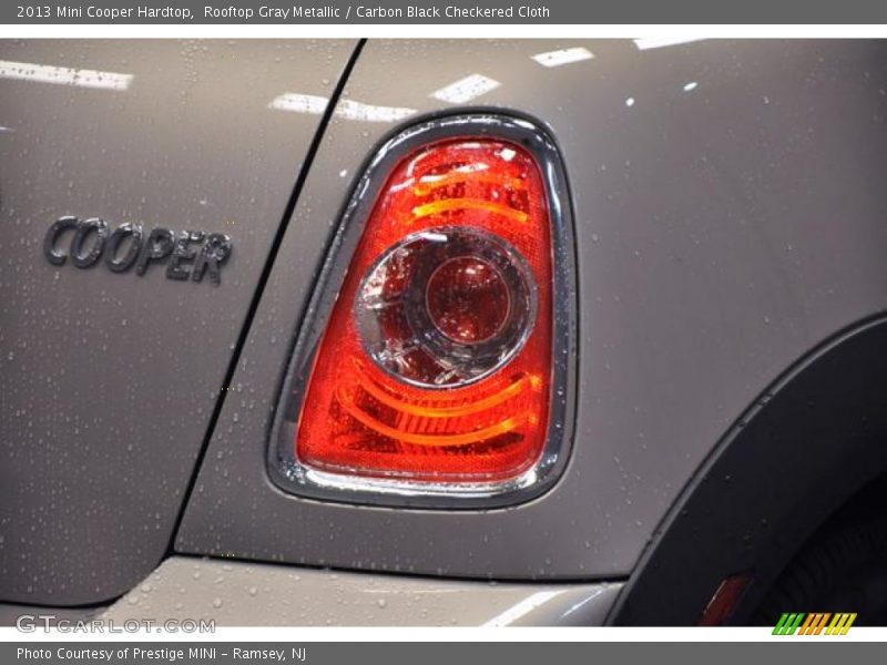 Rooftop Gray Metallic / Carbon Black Checkered Cloth 2013 Mini Cooper Hardtop