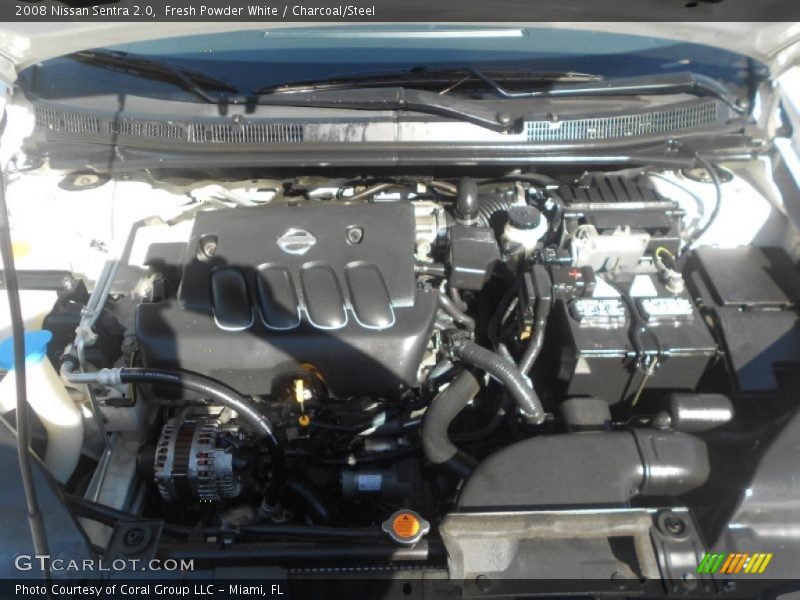Fresh Powder White / Charcoal/Steel 2008 Nissan Sentra 2.0