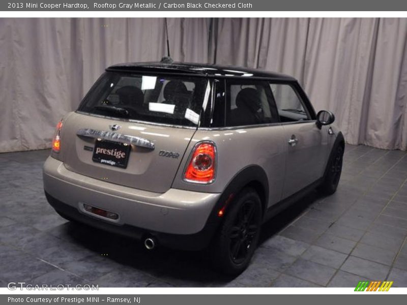 Rooftop Gray Metallic / Carbon Black Checkered Cloth 2013 Mini Cooper Hardtop
