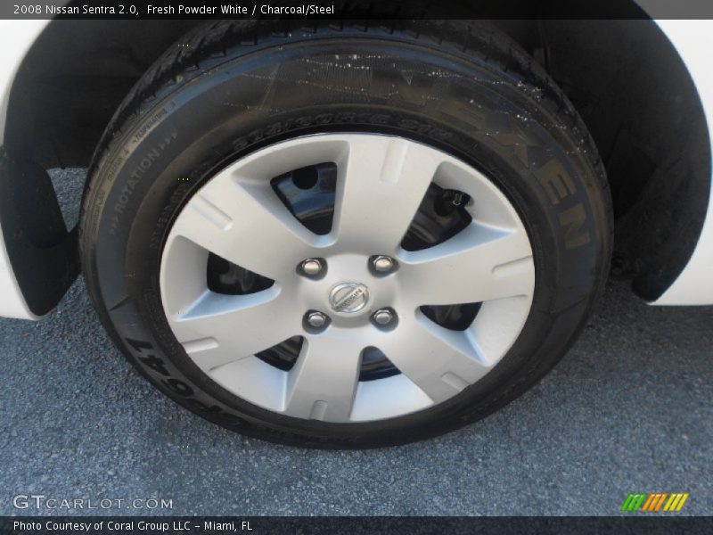 Fresh Powder White / Charcoal/Steel 2008 Nissan Sentra 2.0