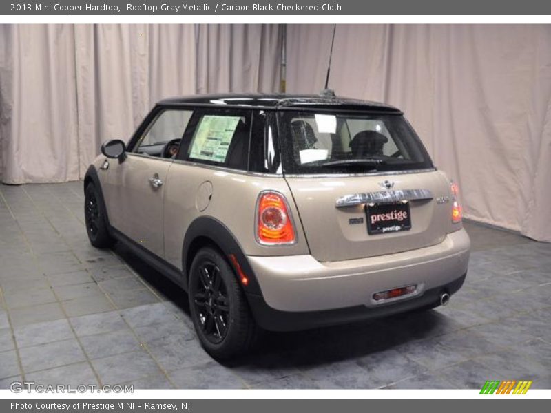 Rooftop Gray Metallic / Carbon Black Checkered Cloth 2013 Mini Cooper Hardtop